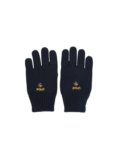 Polo Ralph Lauren Polo Bear Knitted Gloves In White