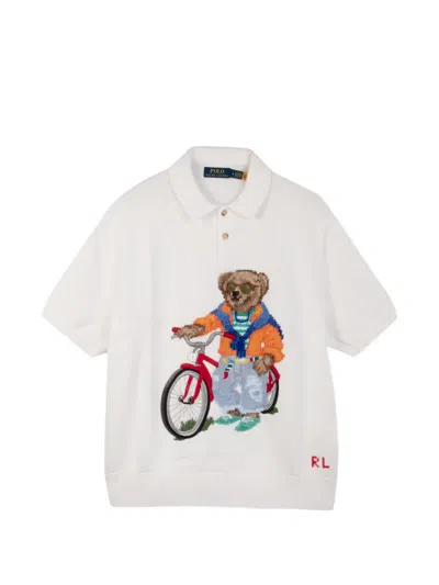 Polo Ralph Lauren Classic Fit Polo Bear Jersey T-shirt In Animal Print