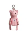 Polo Ralph Lauren Pebble Leather Polo Bear Charm In Pink