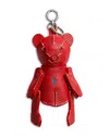 Polo Ralph Lauren Pebble Leather Polo Bear Charm In Red