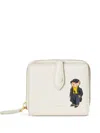 Polo Ralph Lauren Polo Bear Leather Wallet In White