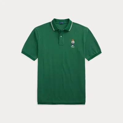 POLO RALPH LAUREN RALPH LAUREN POLO BEAR MESH POLO SHIRT