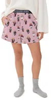Polo Ralph Lauren Polo Bear Motif Sleep Boxers Snowfall Bear Print In Snowfall Bear Print