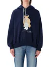 Polo Ralph Lauren Polo Bear Navy Fleece Hoodie In Blue