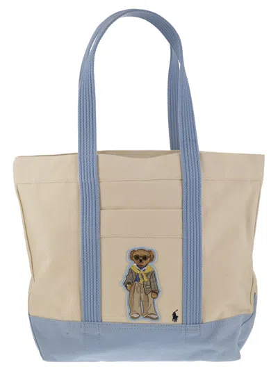 Polo Ralph Lauren Polo Bear Patch Shoulder Bag In Multi