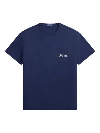 Polo Ralph Lauren Classic Fit Polo Bear Jersey T-shirt Clothing In Blue