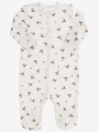 Polo Ralph Lauren Polo Bear Print Bodysuit In White