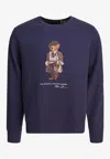 Polo Ralph Lauren Hoodie Man Ralph Lauren - Lscnm4 Long Sleeve Sweatshirt - Blue In Purple