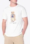 Polo Ralph Lauren White Polo Bear T-shirt Custom Slim-fit In White