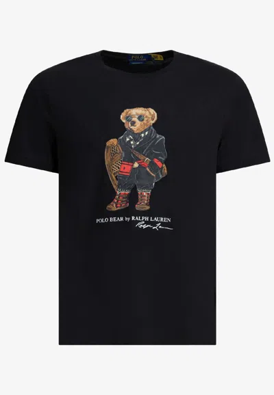 Polo Ralph Lauren Polo Bear Print T-shirt In Black