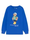 Polo Ralph Lauren Polo Bear-print T-shirt In Blue