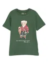 Polo Ralph Lauren Big Boys Polo Bear Cotton Jersey Tee In Green