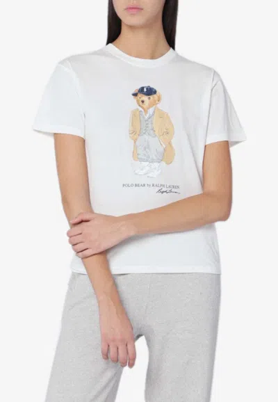 Polo Ralph Lauren Polo Bear Print T-shirt In White