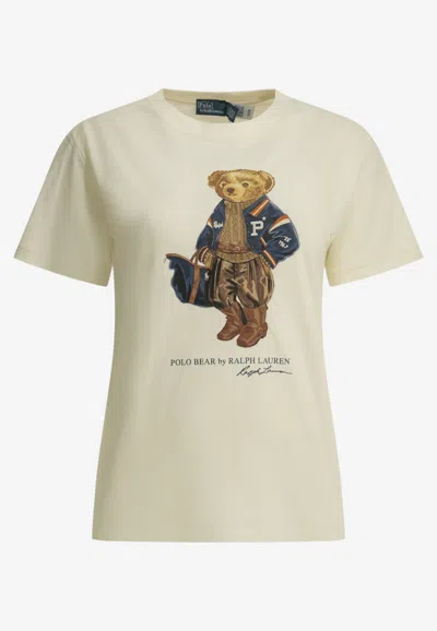 Polo Ralph Lauren Polo Bear Print T-shirt In White