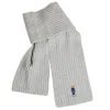 Polo Ralph Lauren Polo Bear Ribbed Scarf In Gray