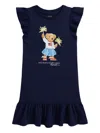 Polo Ralph Lauren Toddler And Little Girls Polo Bear Jersey Dress