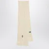 Polo Ralph Lauren Polo Bear Scarf In Cream Wool