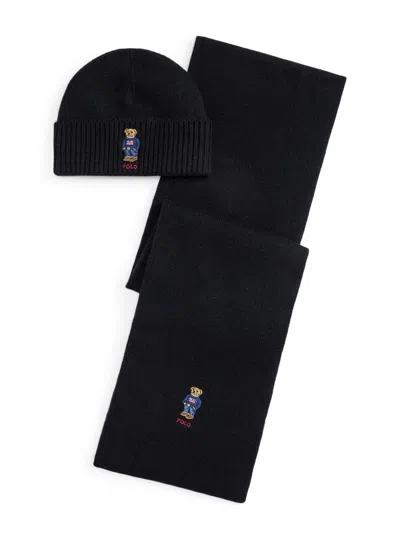 Polo Ralph Lauren Polo Bear Set In Black