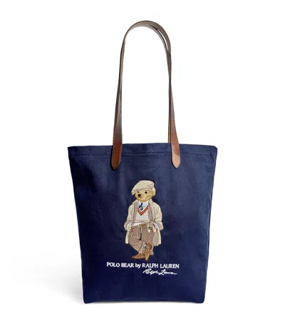 Polo Ralph Lauren Polo Bear Shopper Bag In Blue