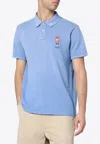 Polo Ralph Lauren Blue Polo Shirt With Classic Collar And Polo Bear Embroidery On The Front