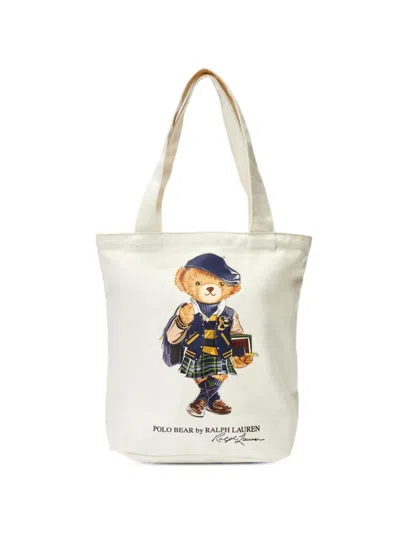 Polo Ralph Lauren Kids' Polo Bear Shoulder Bag In Orange