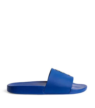 Polo Ralph Lauren Polo Bear Slides In Blue