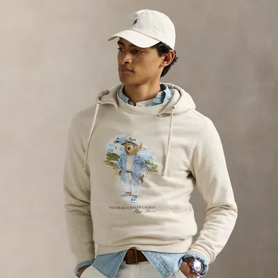 Polo Ralph Lauren Polo Bear Slub Fleece Hoodie In Sea Bear