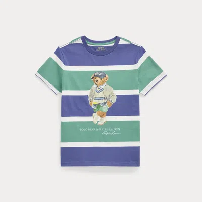 POLO RALPH LAUREN POLO BEAR STRIPED COTTON JERSEY TEE