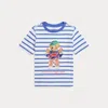 Polo Ralph Lauren Kids T-shirt In Scottsdale Blue/white