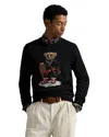 Polo Ralph Lauren Polo Bear Cotton Pullover In Black