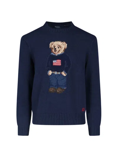 Polo Ralph Lauren ‘polo Bear' Sweater In Blue