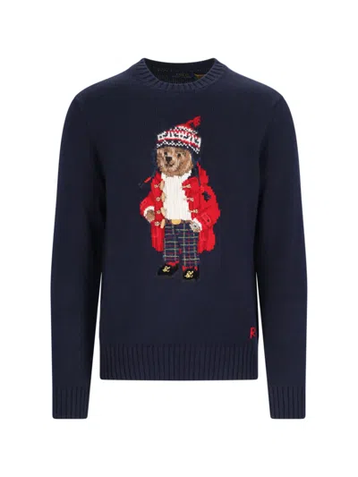 Polo Ralph Lauren Polo Bear Sweater In Blue