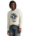 Polo Ralph Lauren Light Yellow Intarsia Knit Pullover In Neutral