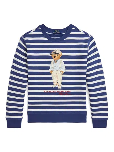 Polo Ralph Lauren Kids' Polo Bear Sweatshirt In Blue