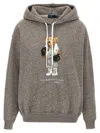 Polo Ralph Lauren Relaxed Fit Knit Sweatshirt With Playful Bear Graphic In Gray
