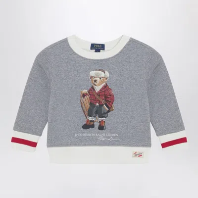 Polo Ralph Lauren Polo Bear Sweatshirt In Grey/ivory In Gray