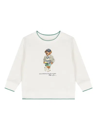 Polo Ralph Lauren Babies' Polo Bear Sweatshirt In Neutral
