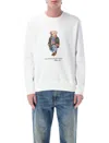 Polo Ralph Lauren White Polo Bear Graphic Sweatshirt In White