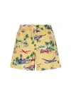 Polo Ralph Lauren Polo Bear Traveller Swim Shorts In Yellow