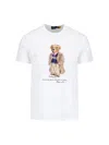 Polo Ralph Lauren White Polo Bear T-shirt Custom Slim-fit