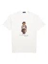 Polo Ralph Lauren White Polo Bear Custom Slim-fit T-shirt In White