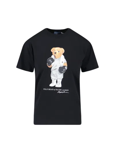 Polo Ralph Lauren Polo Bear T-shirt In Black