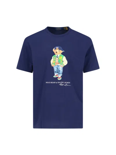 Polo Ralph Lauren 'polo Bear' T-shirt In Blue