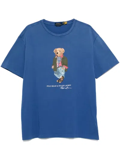 Polo Ralph Lauren Classic Fit Polo Bear T-shirt In Blue