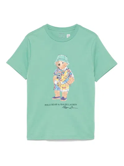 Polo Ralph Lauren Kids' Polo Bear T-shirt In Green