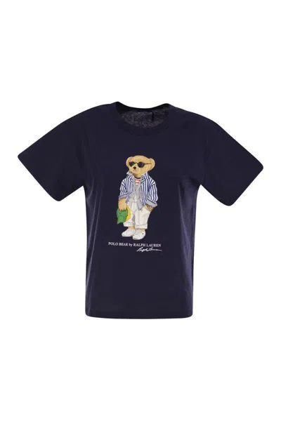 Polo Ralph Lauren Polo Bear T-shirt In Cotton Jersey