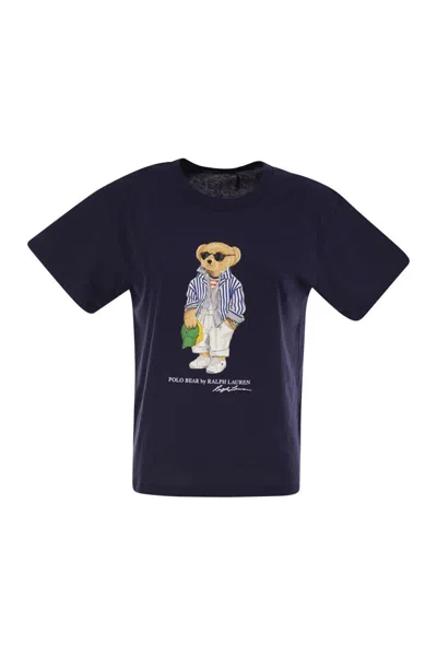 Polo Ralph Lauren Polo Bear T-shirt In Cotton Jersey