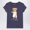 Polo Ralph Lauren Big Girls Polo Bear Jersey T-shirt In Blue