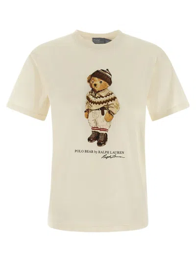 Polo Ralph Lauren 'polo Bear' T-shirt In Neutral