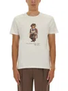Polo Ralph Lauren White Polo Bear T-shirt Custom Slim-fit In White